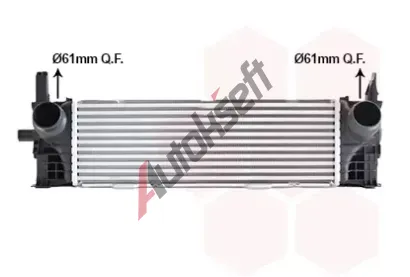 VAN WEZEL Chladič vzduchu intercooler VAW 06014717, 06014717  VAN WEZEL Chladič vzduchu intercooler VAW 06014717, 06014717