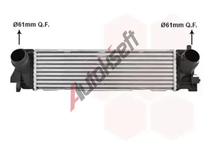 VAN WEZEL Chladič vzduchu intercooler VAW 06014721, 06014721 VAN WEZEL Chladič vzduchu intercooler VAW 06014721, 06014721