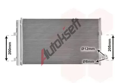 VAN WEZEL Kondenztor klimatizace VAW 06015708, 06015708