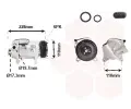 Kompresor klimatizace VAN WEZEL ‐ VAW 0601K716