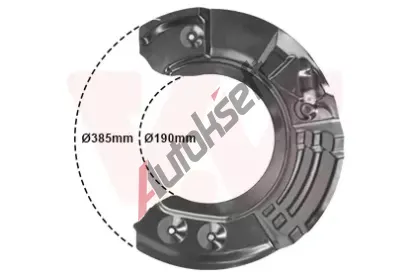 VAN WEZEL Ochrann� plech proti ne�istot�m brzdov�ho kotou�e VAW 0618372, 0618372