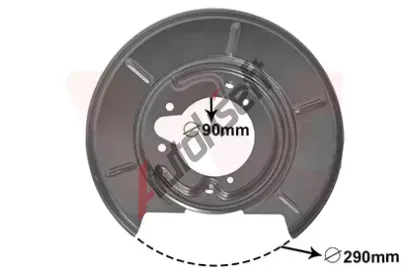 VAN WEZEL Ochranný plech proti nečistotám brzdového kotouče VAW 0620373, 0620373 VAN WEZEL Ochranný plech proti nečistotám brzdového kotouče VAW 0620373, 0620373