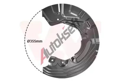 VAN WEZEL Ochrann� plech proti ne�istot�m brzdov�ho kotou�e VAW 0628372, 0628372