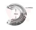 Ochrann plech proti neistotm brzdovho kotoue VAN WEZEL ‐ VAW 0633371