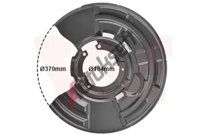 VAN WEZEL Ochrann� plech proti ne�istot�m brzdov�ho kotou�e VAW 0633373, 0633373