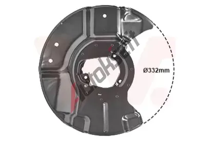 VAN WEZEL Ochrann� plech proti ne�istot�m brzdov�ho kotou�e VAW 0635371, 0635371