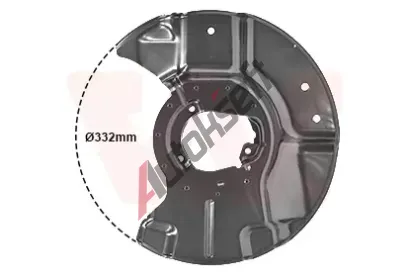 VAN WEZEL Ochrann� plech proti ne�istot�m brzdov�ho kotou�e VAW 0635372, 0635372