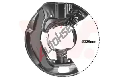 VAN WEZEL Ochranný plech proti nečistotám brzdového kotouče VAW 0639375, 0639375 VAN WEZEL Ochranný plech proti nečistotám brzdového kotouče VAW 0639375, 0639375