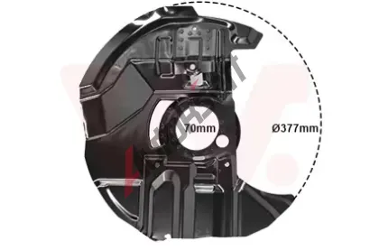 VAN WEZEL Ochrann� plech proti ne�istot�m brzdov�ho kotou�e VAW 0646376, 0646376