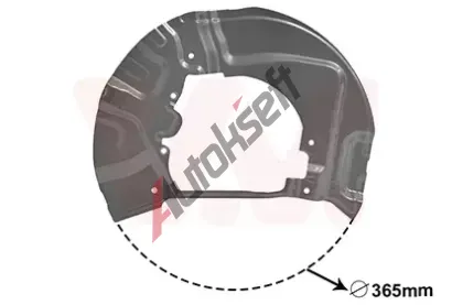 VAN WEZEL Ochranný plech proti nečistotám brzdového kotouče VAW 0655371, 0655371  VAN WEZEL Ochranný plech proti nečistotám brzdového kotouče VAW 0655371, 0655371