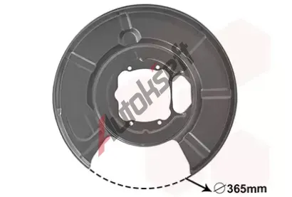 VAN WEZEL Ochrann� plech proti ne�istot�m brzdov�ho kotou�e VAW 0655373, 0655373