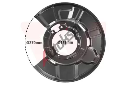 VAN WEZEL Ochrann plech proti neistotm brzdovho kotoue VAW 0657374, 0657374
