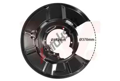 VAN WEZEL Ochrann� plech proti ne�istot�m brzdov�ho kotou�e VAW 0667374, 0667374