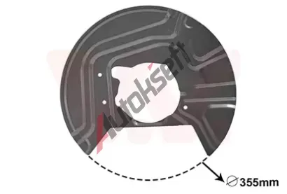 VAN WEZEL Ochrann� plech proti ne�istot�m brzdov�ho kotou�e VAW 0680371, 0680371