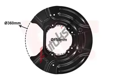 VAN WEZEL Ochranný plech proti nečistotám brzdového kotouče VAW 0682373, 0682373 VAN WEZEL Ochranný plech proti nečistotám brzdového kotouče VAW 0682373, 0682373