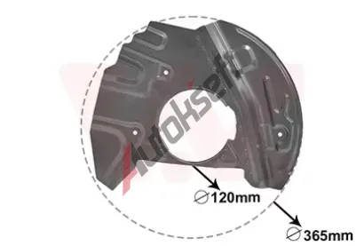 VAN WEZEL Ochrann� plech proti ne�istot�m brzdov�ho kotou�e VAW 0685371, 0685371