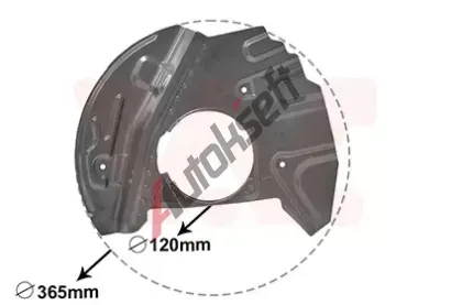 VAN WEZEL Ochrann� plech proti ne�istot�m brzdov�ho kotou�e VAW 0685372, 0685372