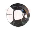 Ochrann plech proti neistotm brzdovho kotoue VAN WEZEL ‐ VAW 0687372