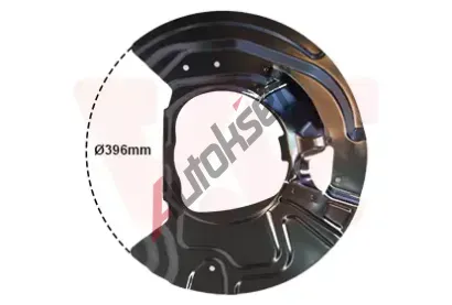 VAN WEZEL Ochrann plech proti neistotm brzdovho kotoue VAW 0687372, 0687372