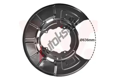 VAN WEZEL Ochrann� plech proti ne�istot�m brzdov�ho kotou�e VAW 0687373, 0687373