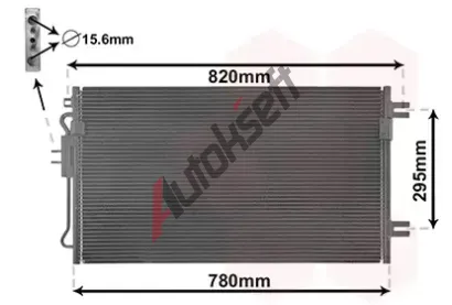 VAN WEZEL Kondenztor klimatizace VAW 07005098, 07005098