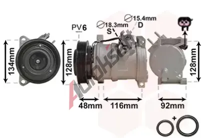VAN WEZEL Kompresor klimatizace VAW 0700K102, 0700K102