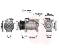 VAN WEZEL Kompresor klimatizace ‐ VAW 0700K128