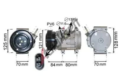 VAN WEZEL Kompresor klimatizace VAW 0800K037, 0800K037