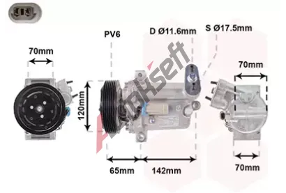 VAN WEZEL Kompresor klimatizace VAW 0800K063, 0800K063 VAN WEZEL Kompresor klimatizace VAW 0800K063, 0800K063