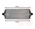 Chladi vzduchu intercooler VAN WEZEL ‐ VAW 09004086