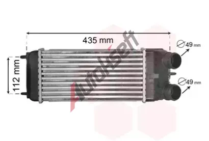 VAN WEZEL Chladi vzduchu intercooler VAW 09004252, 09004252