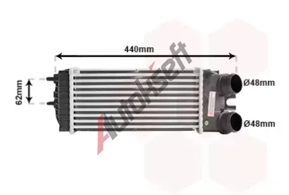 VAN WEZEL Chladi vzduchu intercooler VAW 09004269, 09004269