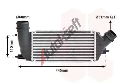 VAN WEZEL Chladi vzduchu intercooler VAW 09004270, 09004270
