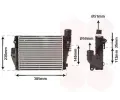 Chladi vzduchu intercooler VAN WEZEL ‐ VAW 09004317