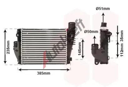 VAN WEZEL Chladi vzduchu intercooler VAW 09004317, 09004317