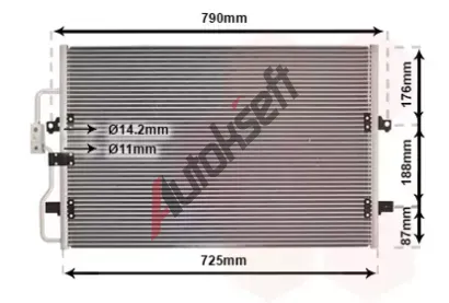 VAN WEZEL Kondenztor - klimatizace VAW 09005093, 09005093