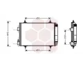 Kondenztor klimatizace VAN WEZEL ‐ VAW 09005192
