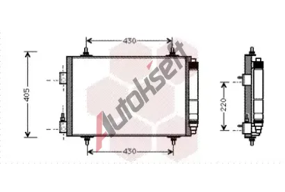 VAN WEZEL Kondenztor - klimatizace VAW 09005192, 09005192