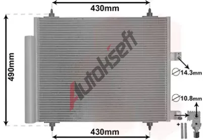 VAN WEZEL Kondenztor - klimatizace VAW 09005213, 09005213