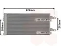Kondenztor klimatizace VAN WEZEL ‐ VAW 09005246