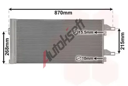 VAN WEZEL Kondenztor - klimatizace VAW 09005246, 09005246