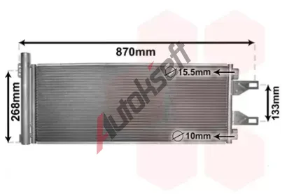 VAN WEZEL Kondenztor - klimatizace VAW 09005248, 09005248