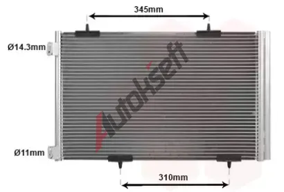 VAN WEZEL Kondenztor klimatizace VAW 09005290, 09005290