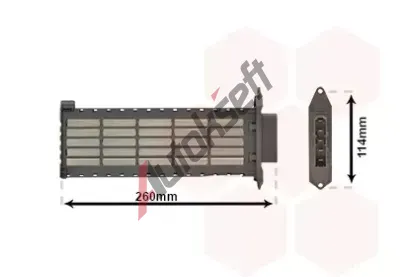 VAN WEZEL Vmnk tepla vnitnho vytpn VAW 09006306, 09006306