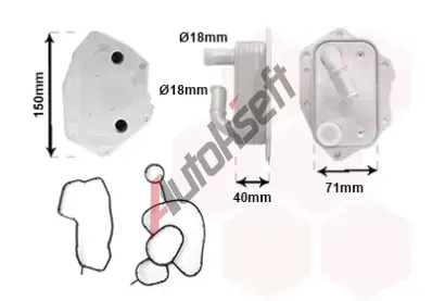 VAN WEZEL Chladi oleje VAW 09013704, 09013704