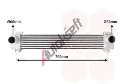 VAN WEZEL Chladi vzduchu intercooler VAW 09014708, 09014708