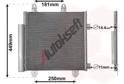 VAN WEZEL Kondenztor klimatizace VAW 09015701, 09015701