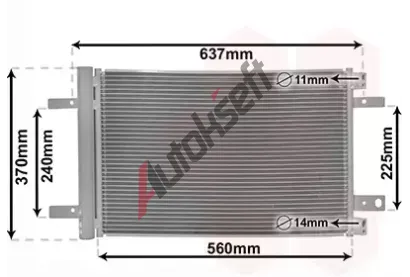 VAN WEZEL Kondenztor klimatizace VAW 09015702, 09015702