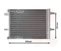 Kondenztor klimatizace VAN WEZEL ‐ VAW 09015704