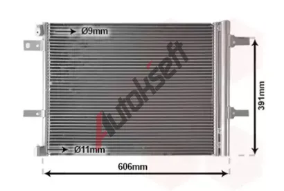 VAN WEZEL Kondenztor klimatizace VAW 09015704, 09015704